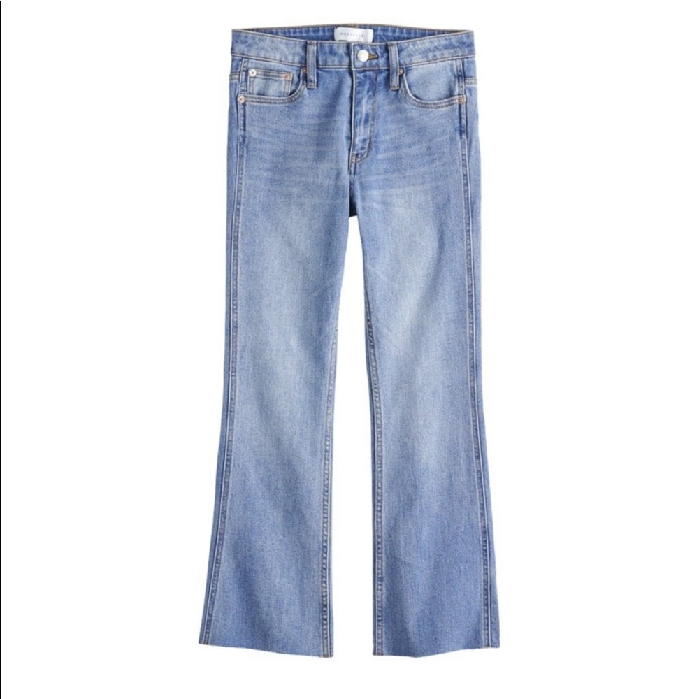 POPSUGAR high waisted kick flare jeans size 2